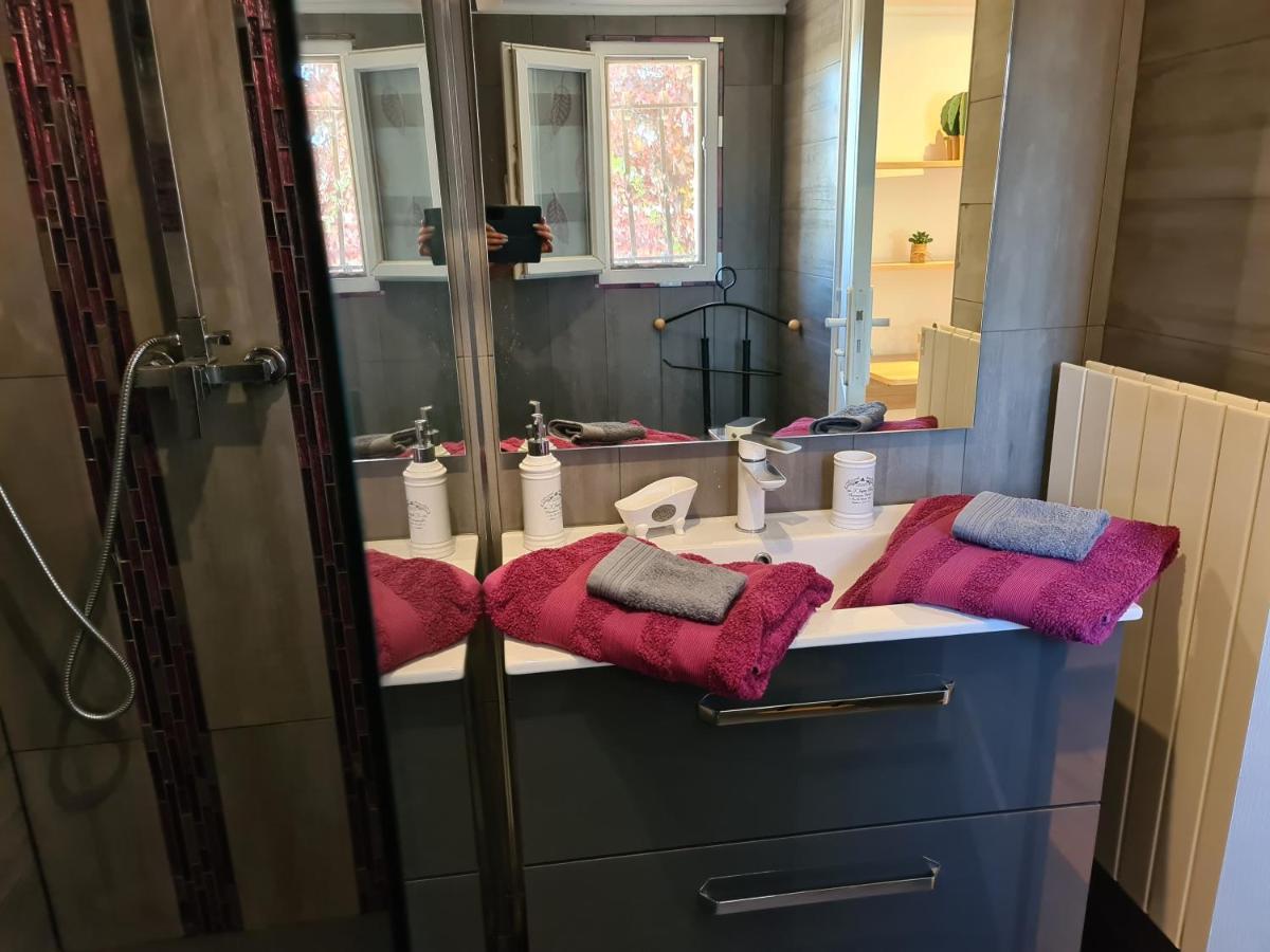 Appartements Dans Villa Privee Avec Piscine, Jardin, Parking Clos, Wifi, Climatisation Meyreuil Exteriör bild
